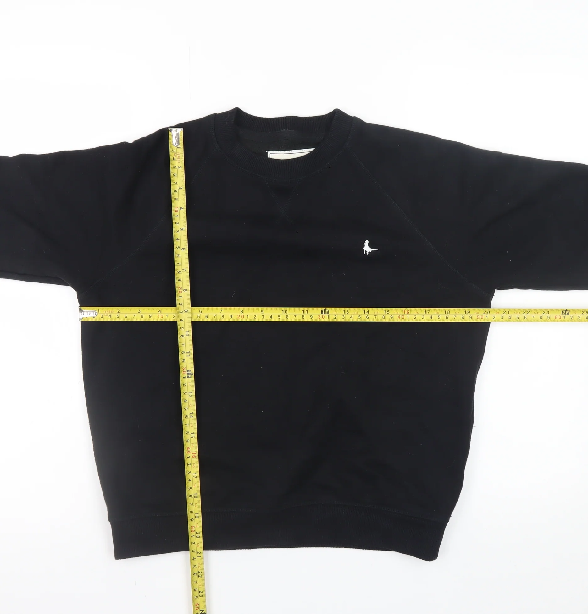 Jack Wills Womens Black Cotton Crew Neck Sweatshirt Size 8 - Image 2