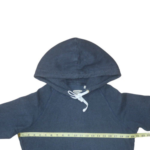 Jack Wills Womens Blue Pullover Hoodie UK 12 Cotton Blend Casual - Image 2
