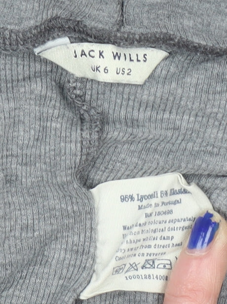 Jack Wills Womens Grey Slim Fit Jogger Trousers Size 6 - Image 4