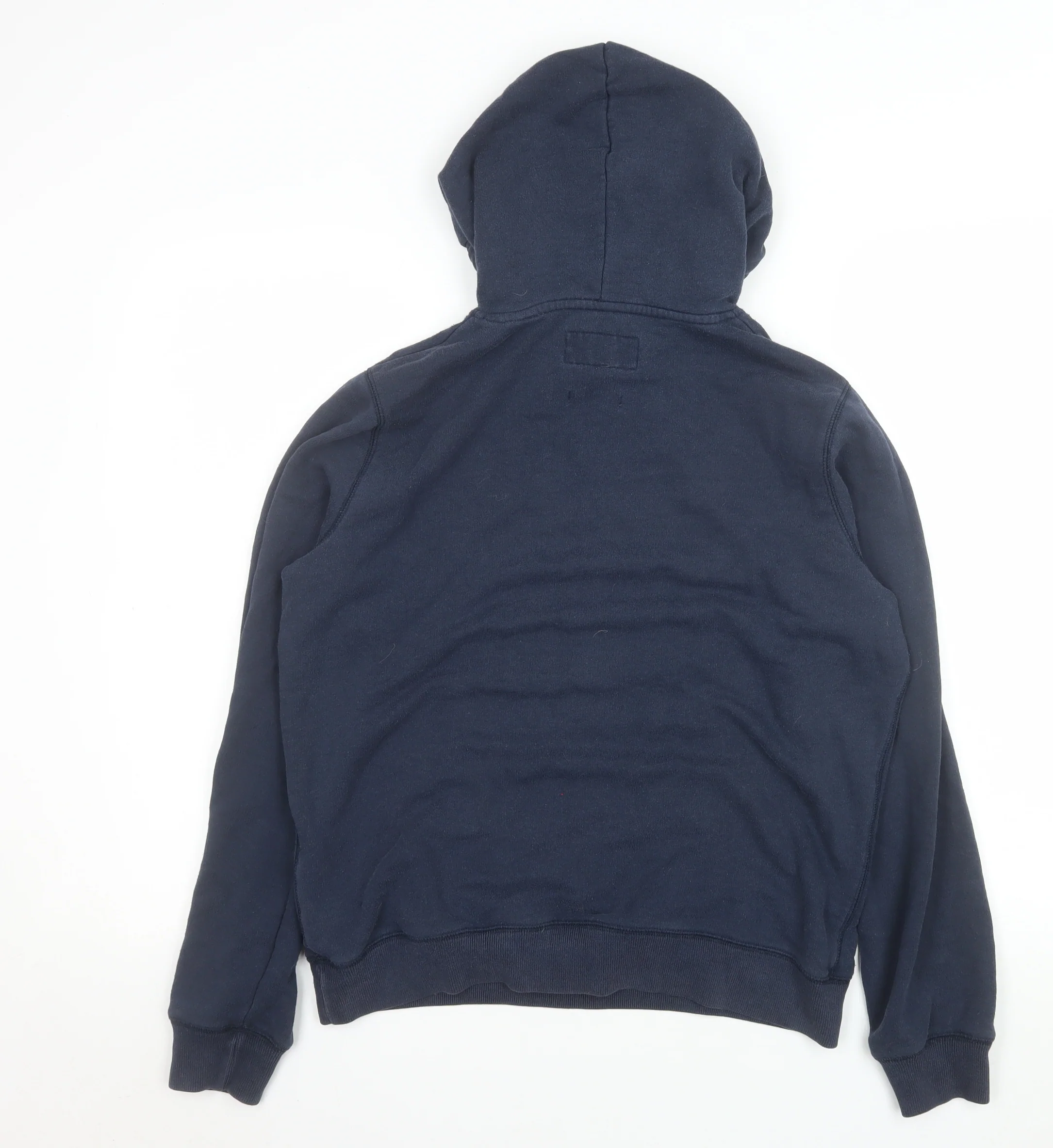 Jack Wills Women's Navy Blue Pullover Hoodie UK 14 Cotton Blend - Image 3