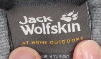 Jack Wolfskin Unisex Grey Full Zip Hoodie Size S Lightweight Outdoor - Image 4
