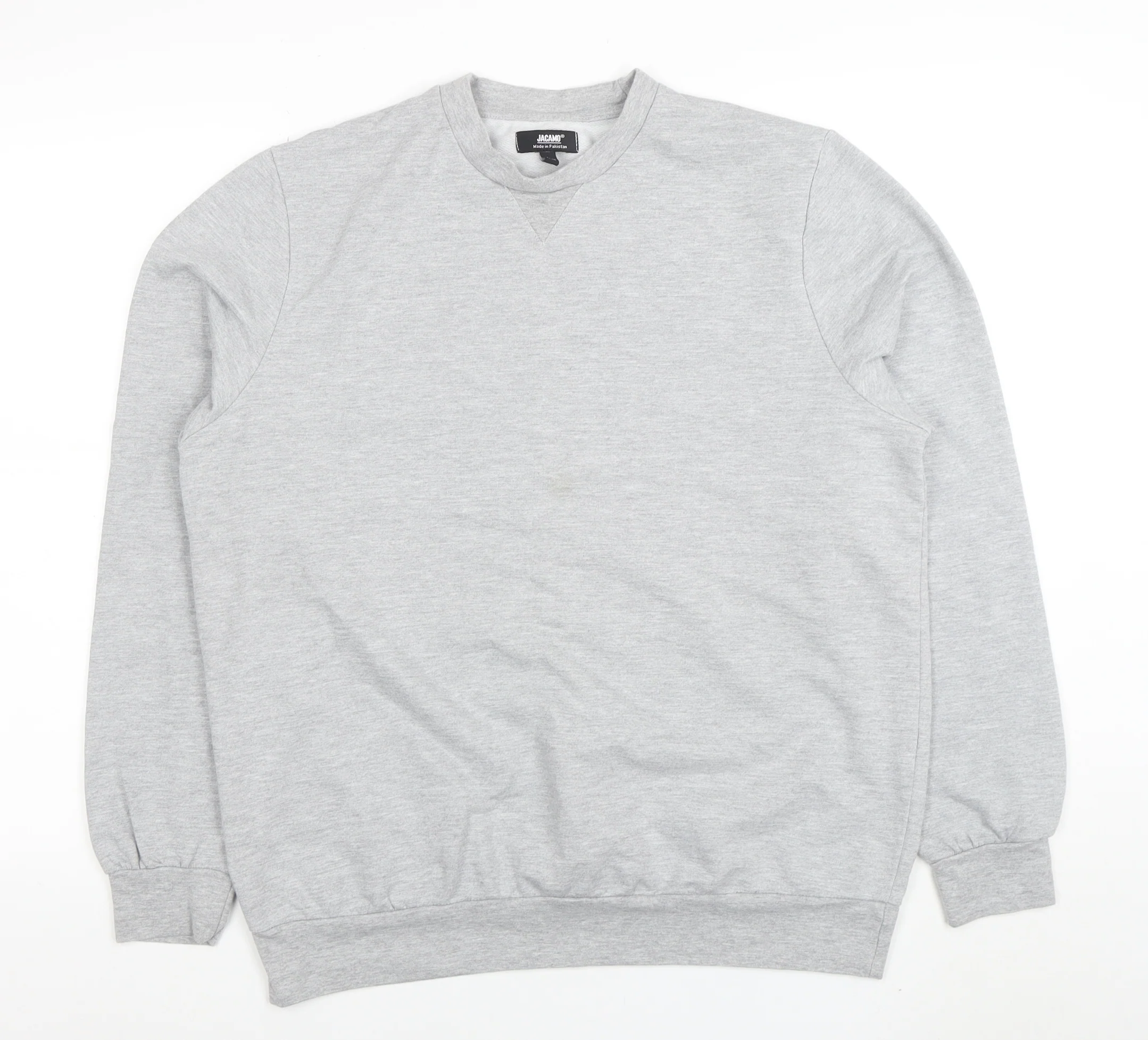 Jackamo Mens Grey L Jersey Cotton Blend Crew Neck Sweatshirt