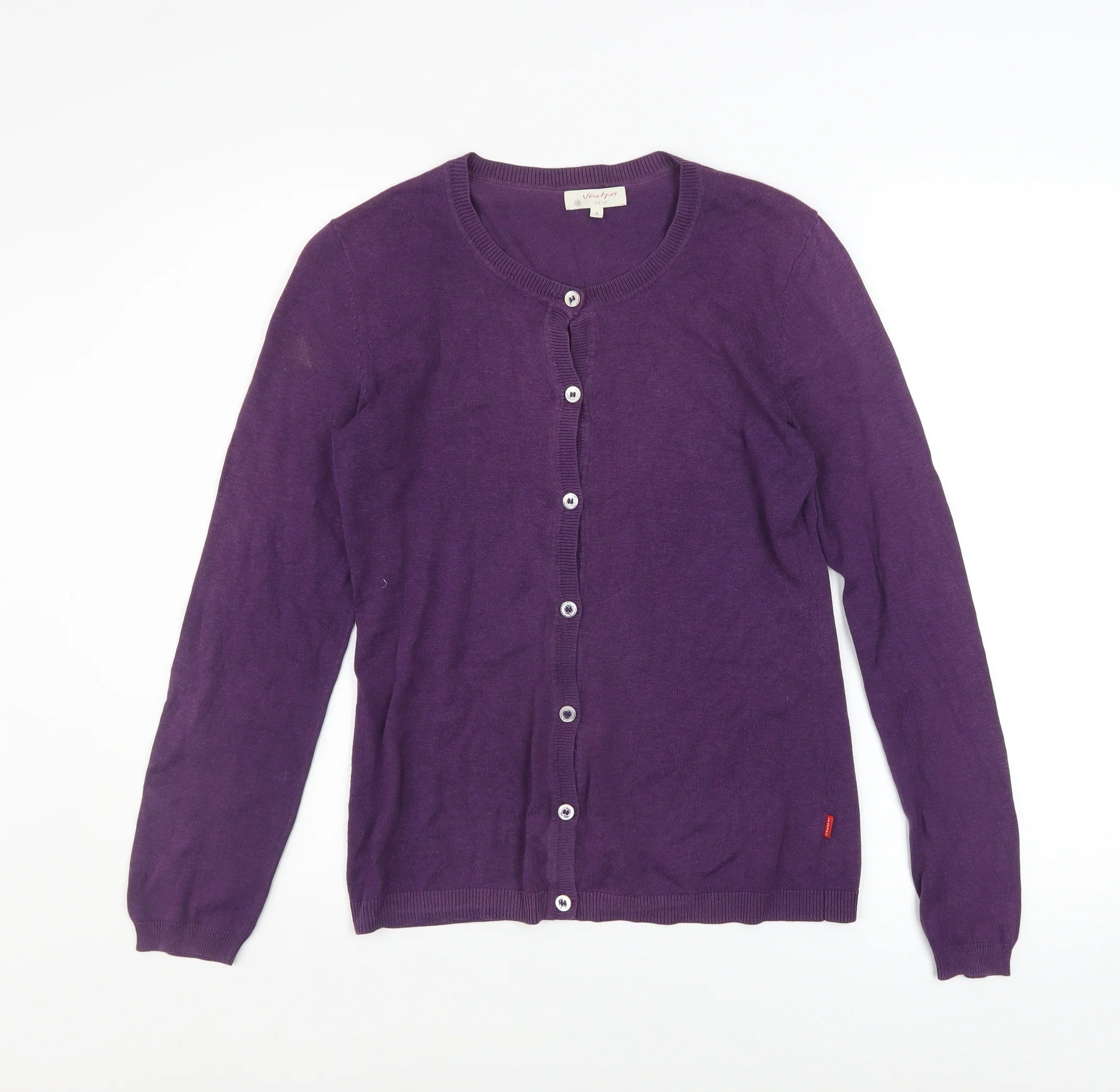 Jackpot Women’s Purple Cotton Button Cardigan Size S