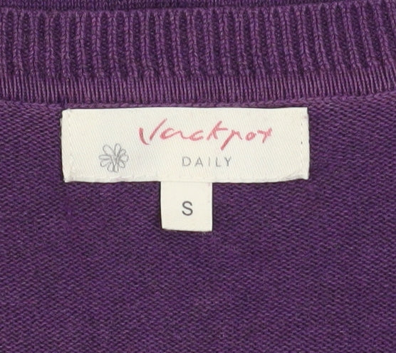 Jackpot Women’s Purple Cotton Button Cardigan Size S - Image 4