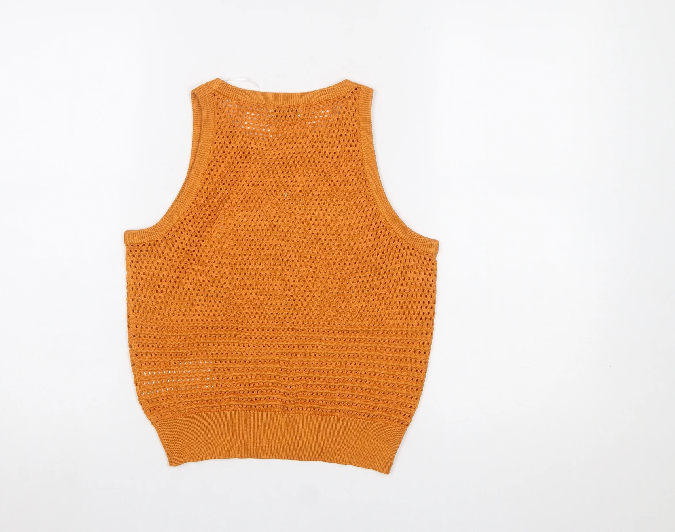 Jacqueline de Yong Women’s Orange Knit Tank Top XS - Image 3