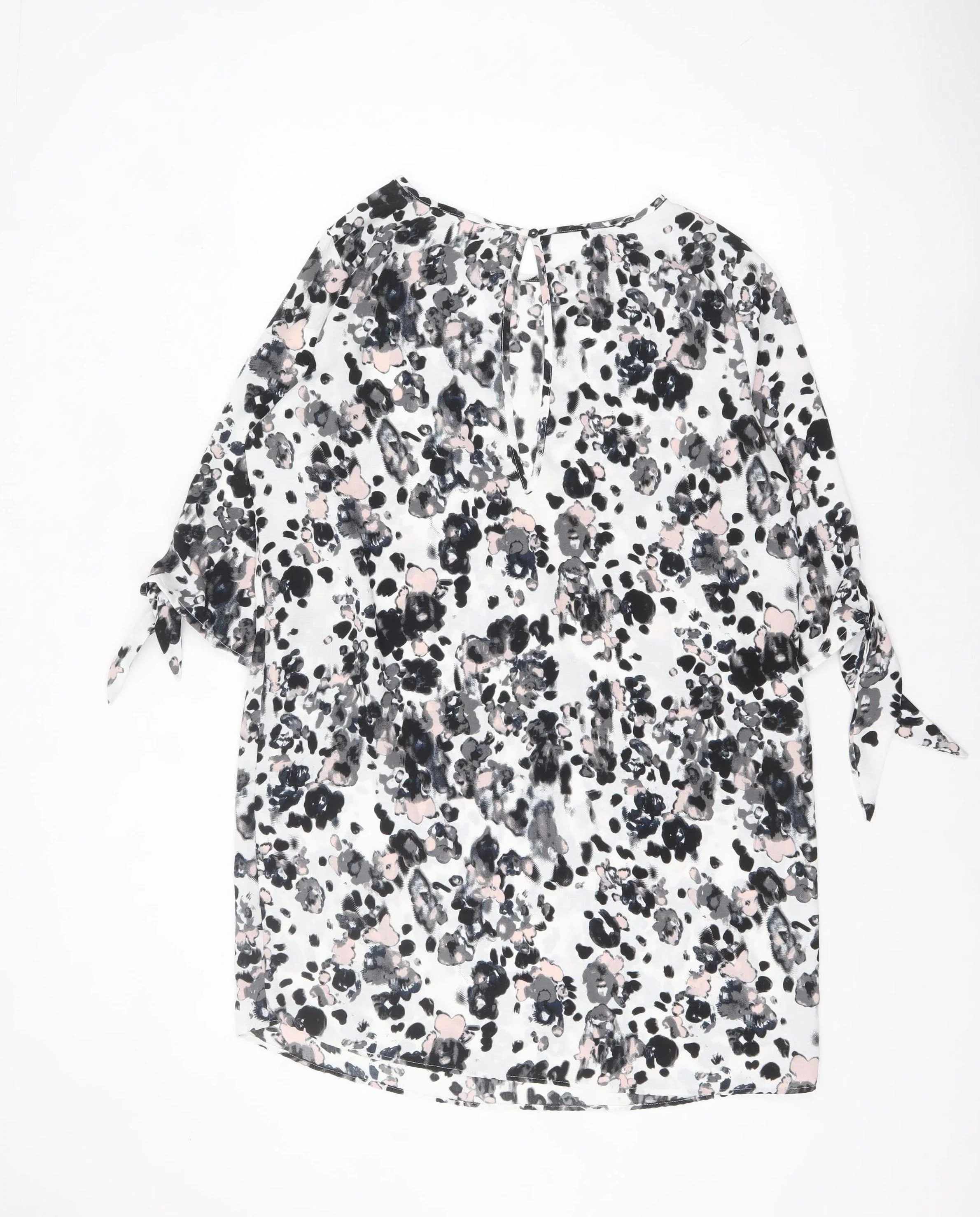 Jacqueline de Yong Women's Multicoloured Floral Shift Dress Size 12 - Image 3