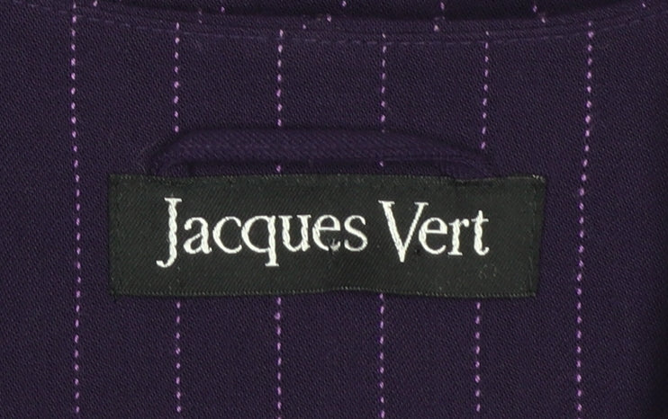 Jacques Vert Women’s Purple Pinstripe Long Blazer Size 10 - Image 5