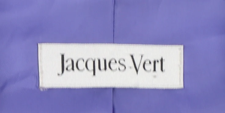 Jacques Vert Women's Purple Size 18 Short Sleeve Suit Jacket - Image 4