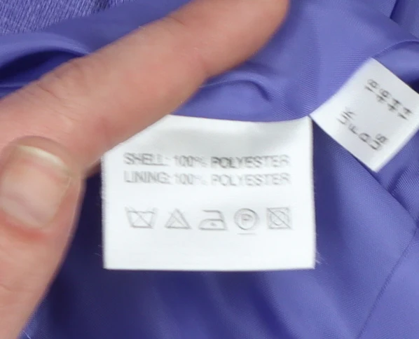 Jacques Vert Women's Purple Size 18 Short Sleeve Suit Jacket - Image 5