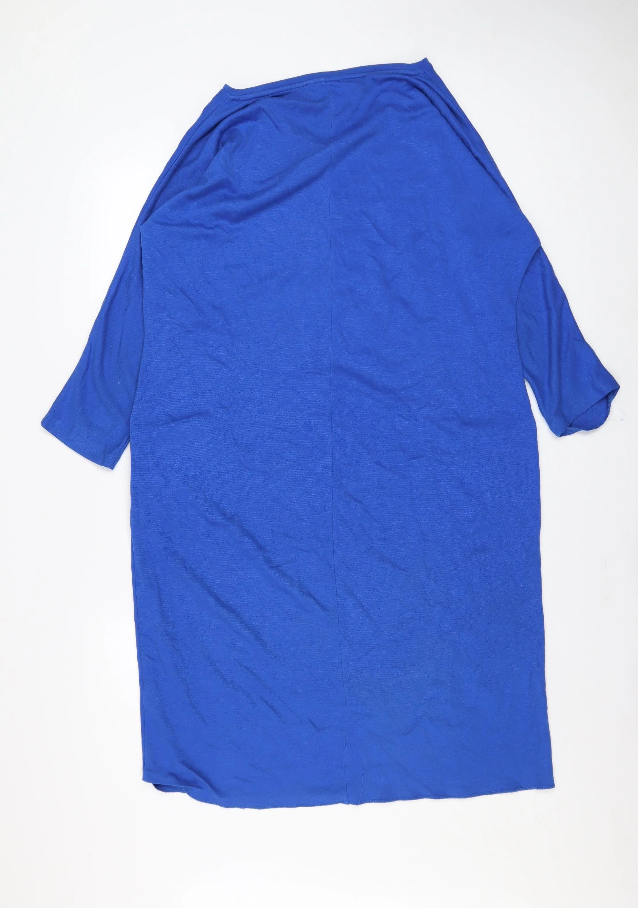 Jaeger Women’s Blue Shift Dress Size M 3/4 Sleeve Viscose Blend - Image 3