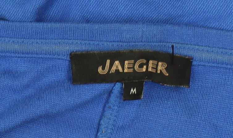 Jaeger Women’s Blue Shift Dress Size M 3/4 Sleeve Viscose Blend - Image 4