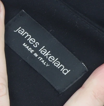 James Lakeland Women’s Black Sheath Dress Size 12 V-Neck Stretch - Image 4