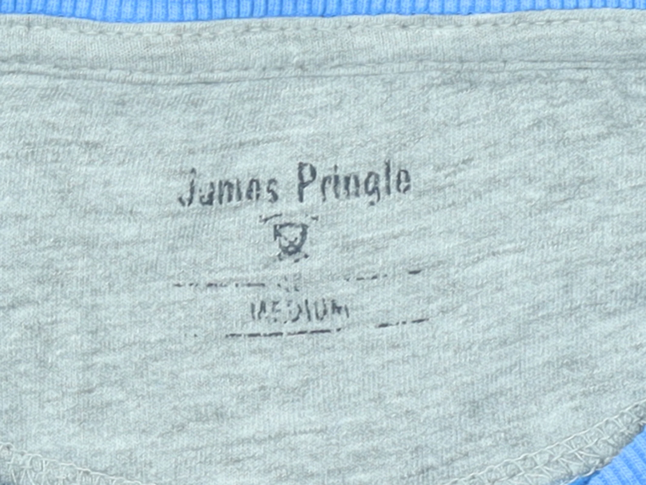 James Pringle Men's Blue Crew Neck Pullover Sweatshirt Medium - Image 4