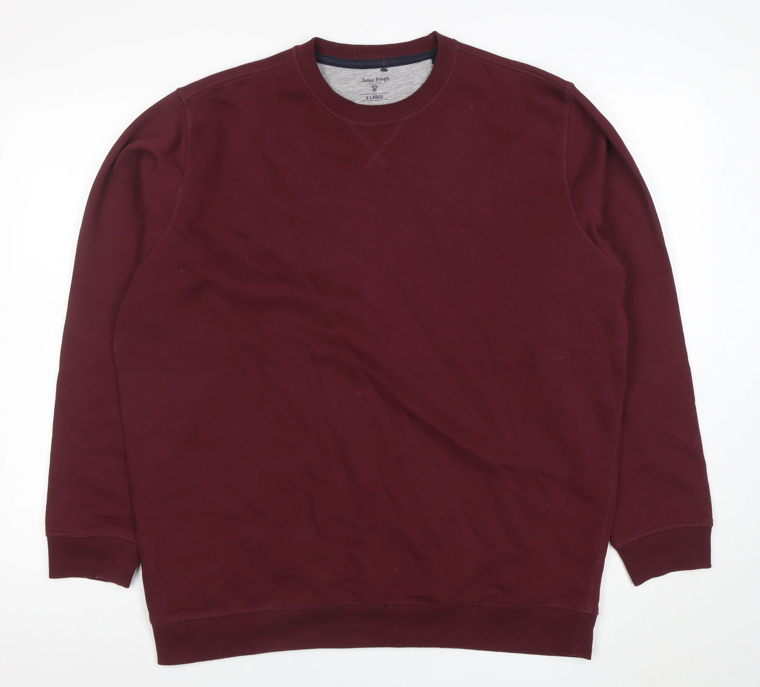 James Pringle Men's Red XL Pullover Crew Neck Sweatshirt
