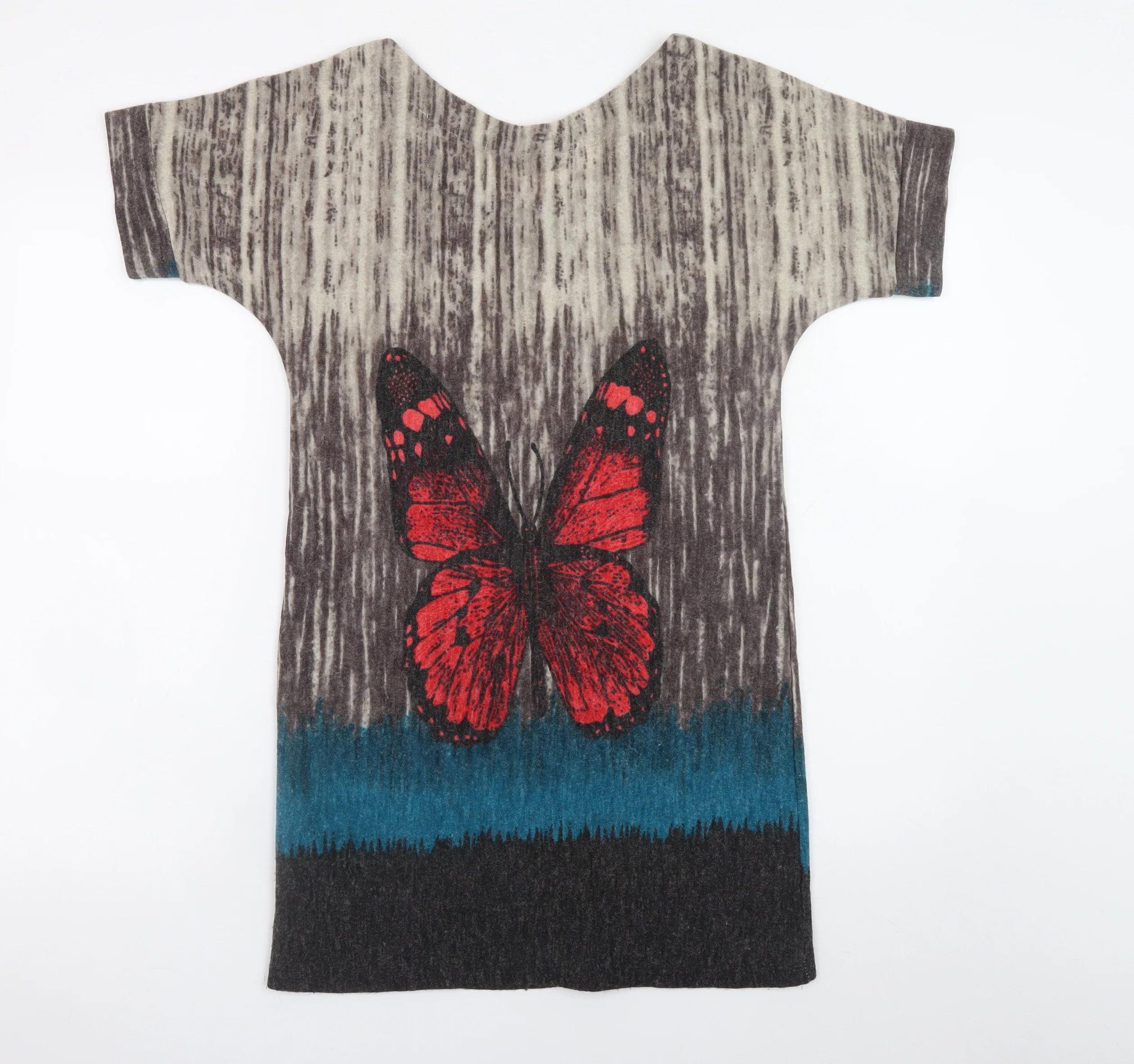 Jasmine London Women’s Multicoloured Butterfly T-Shirt Dress S - Image 3