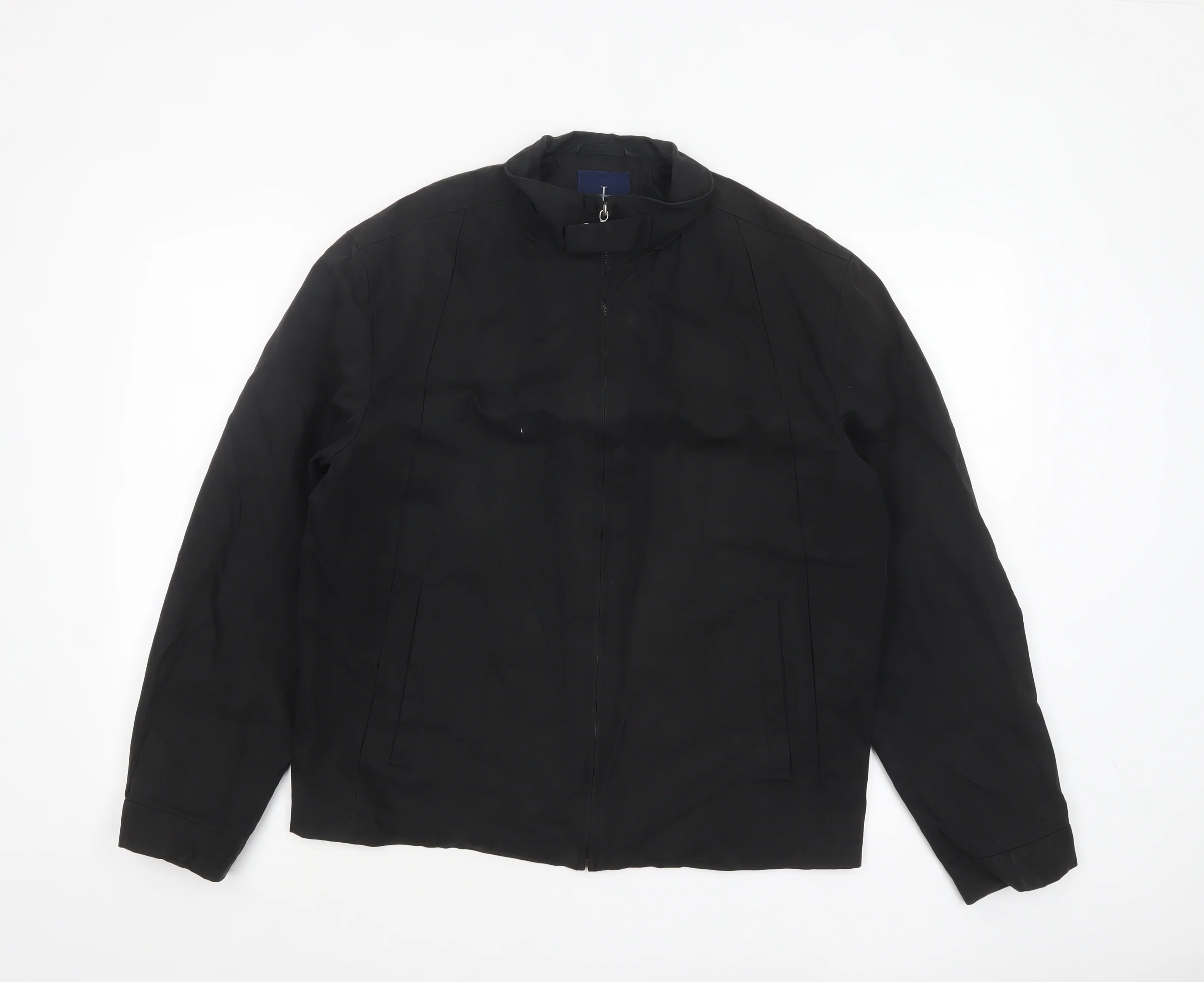 Jasper Conran Men Black Small Lightweight Cotton Blend Jacket