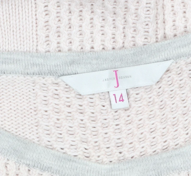 Jasper Conran Women’s Beige Knit Pullover Jumper Size 14 - Image 4