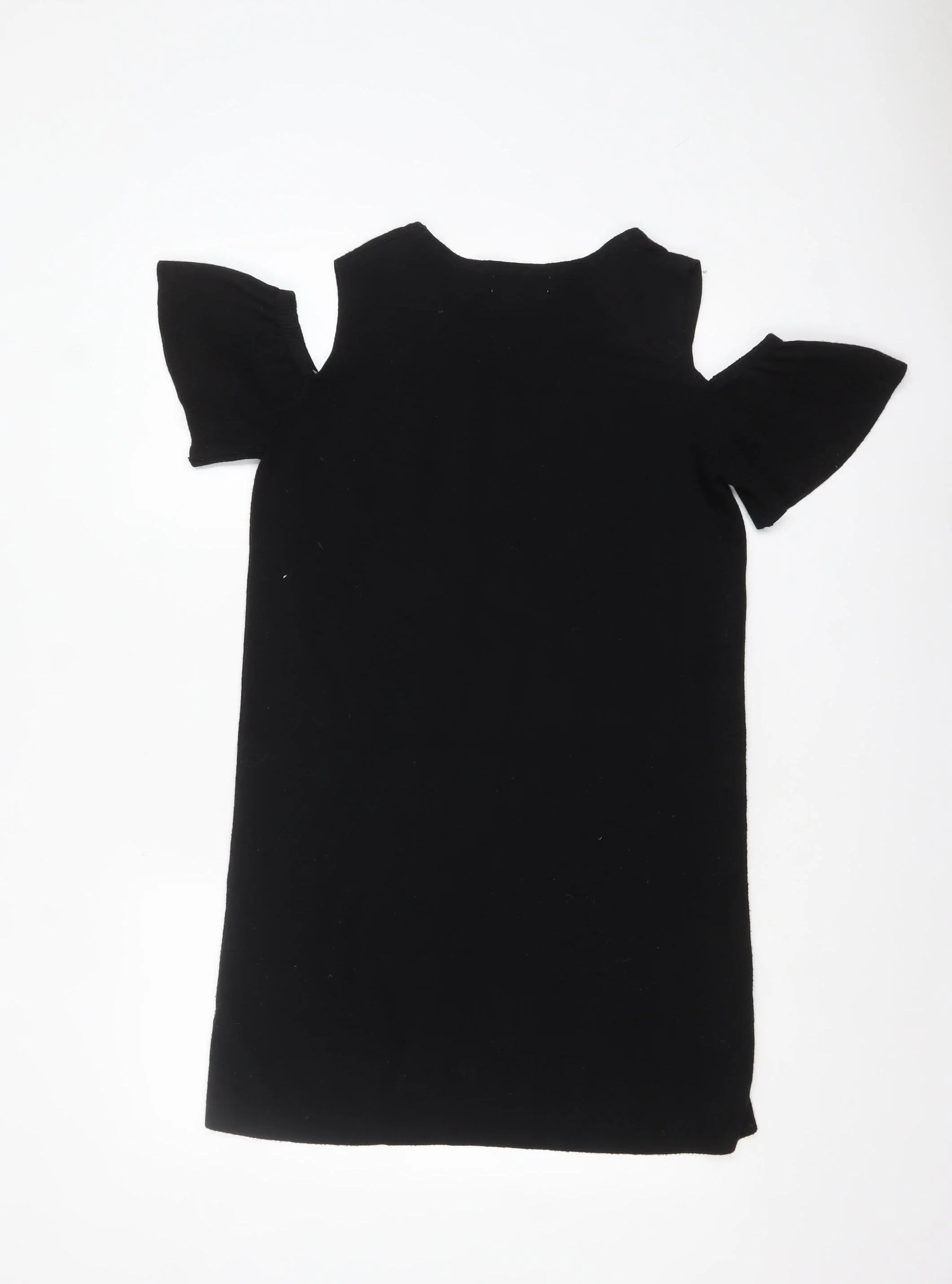 JCL Women’s Black Cold Shoulder Knit Pullover Jumper One Size - Image 3