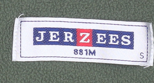 Jerzees Men’s Green Fleece 1/4 Zip Pullover Sweatshirt Size S - Image 4