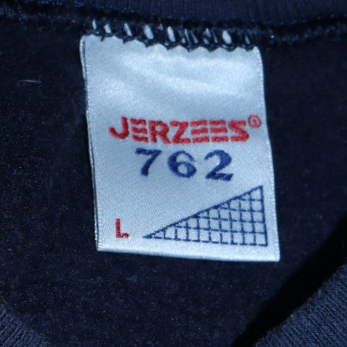 Jerzees Men's Navy Solid Gold 1996 Graphic Sweatshirt Size L - Image 5