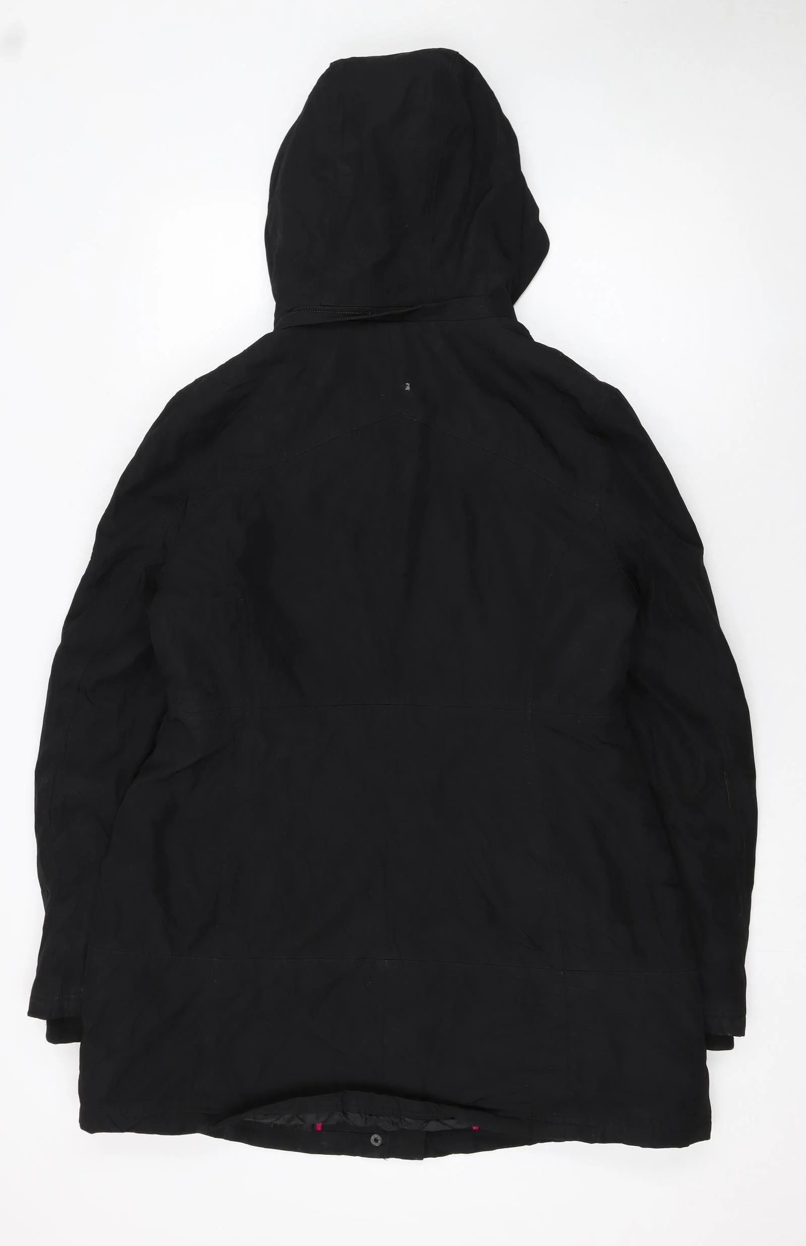 Jessica Simpson Women's Black L Hooded Parka Coat Long Winter Jacket - Image 3