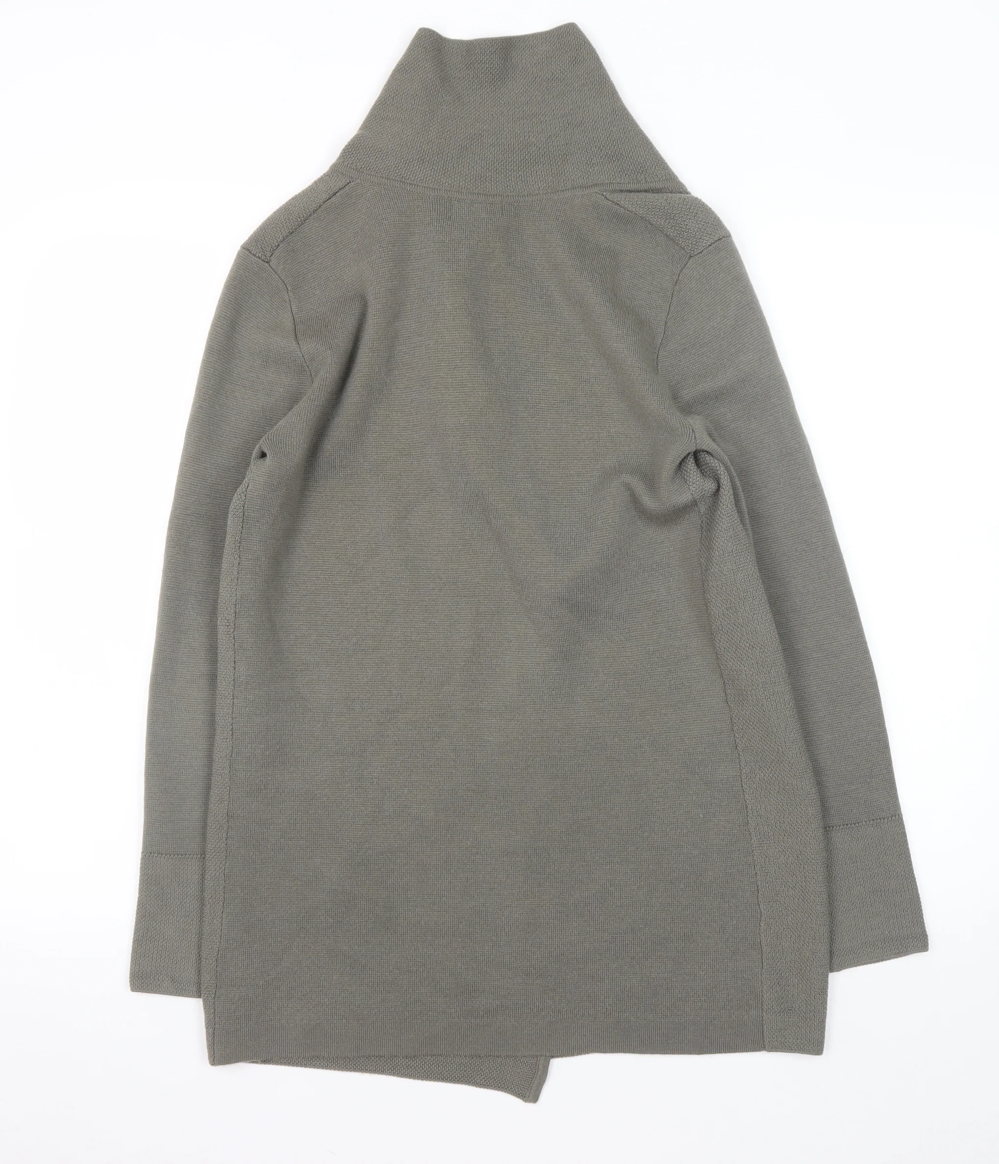 Jigsaw Women’s Grey Wool High Neck Cardigan Size S - Image 3