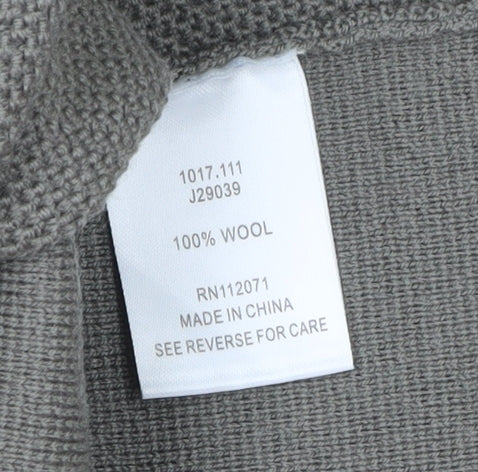 Jigsaw Women’s Grey Wool High Neck Cardigan Size S - Image 6
