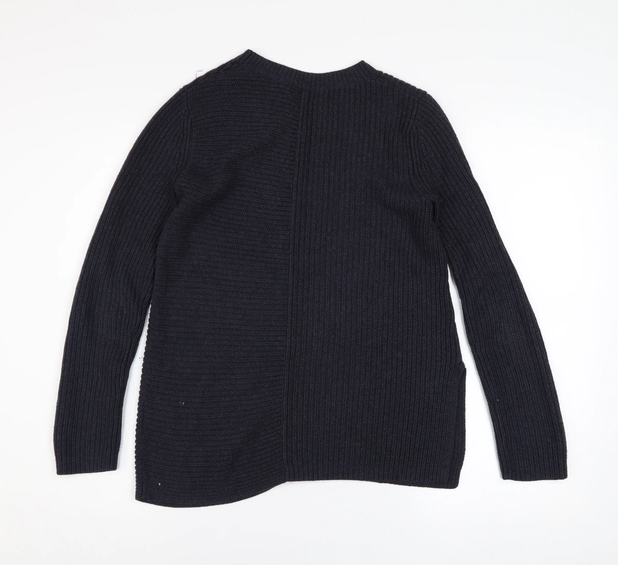 Jigsaw Womens Black Wool Blend Chunky Knit Pullover Jumper XS - Image 3