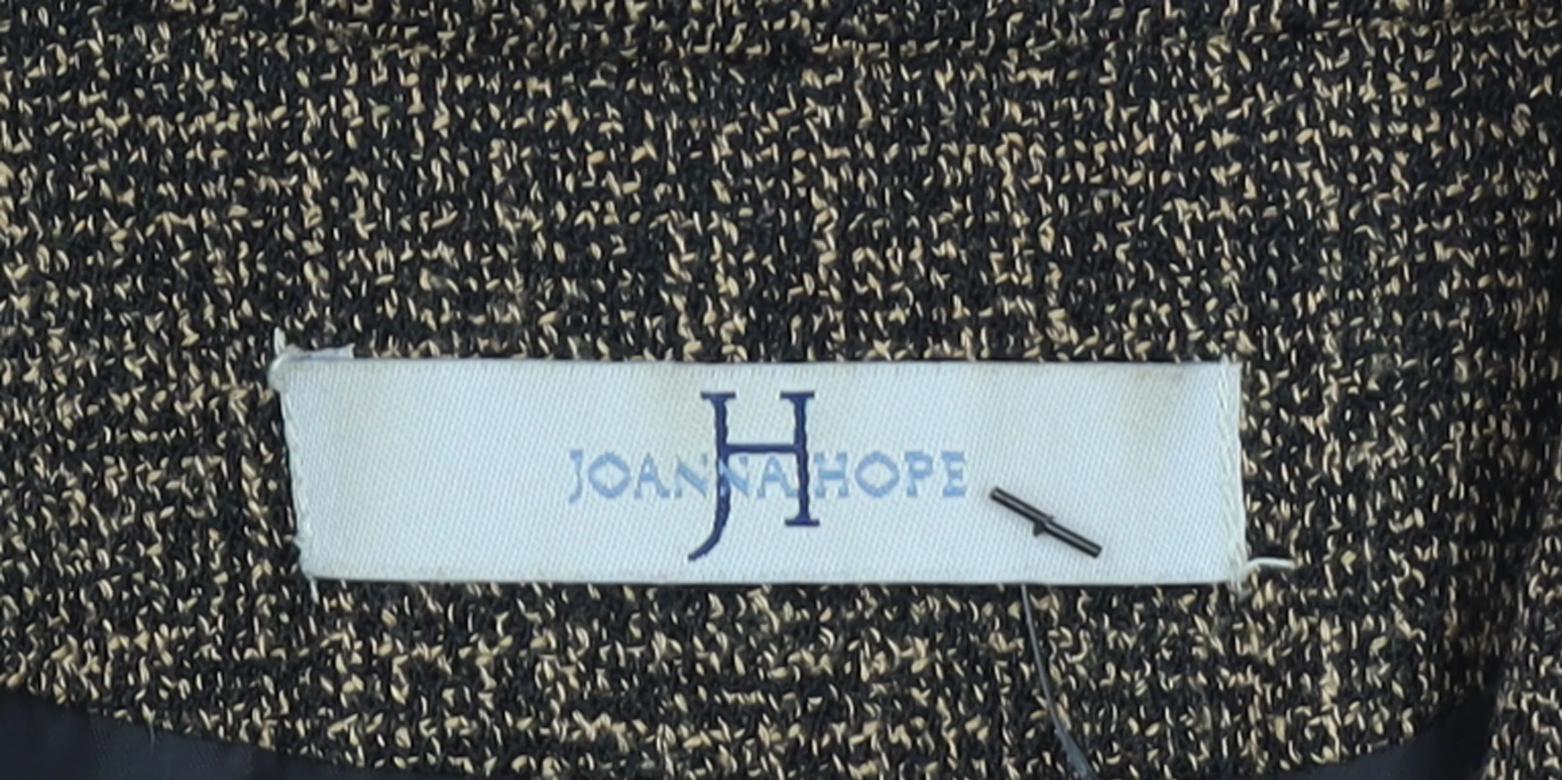 Joanna Hope Women's Brown Tweed Single-Breasted Blazer Size 14 - Image 4
