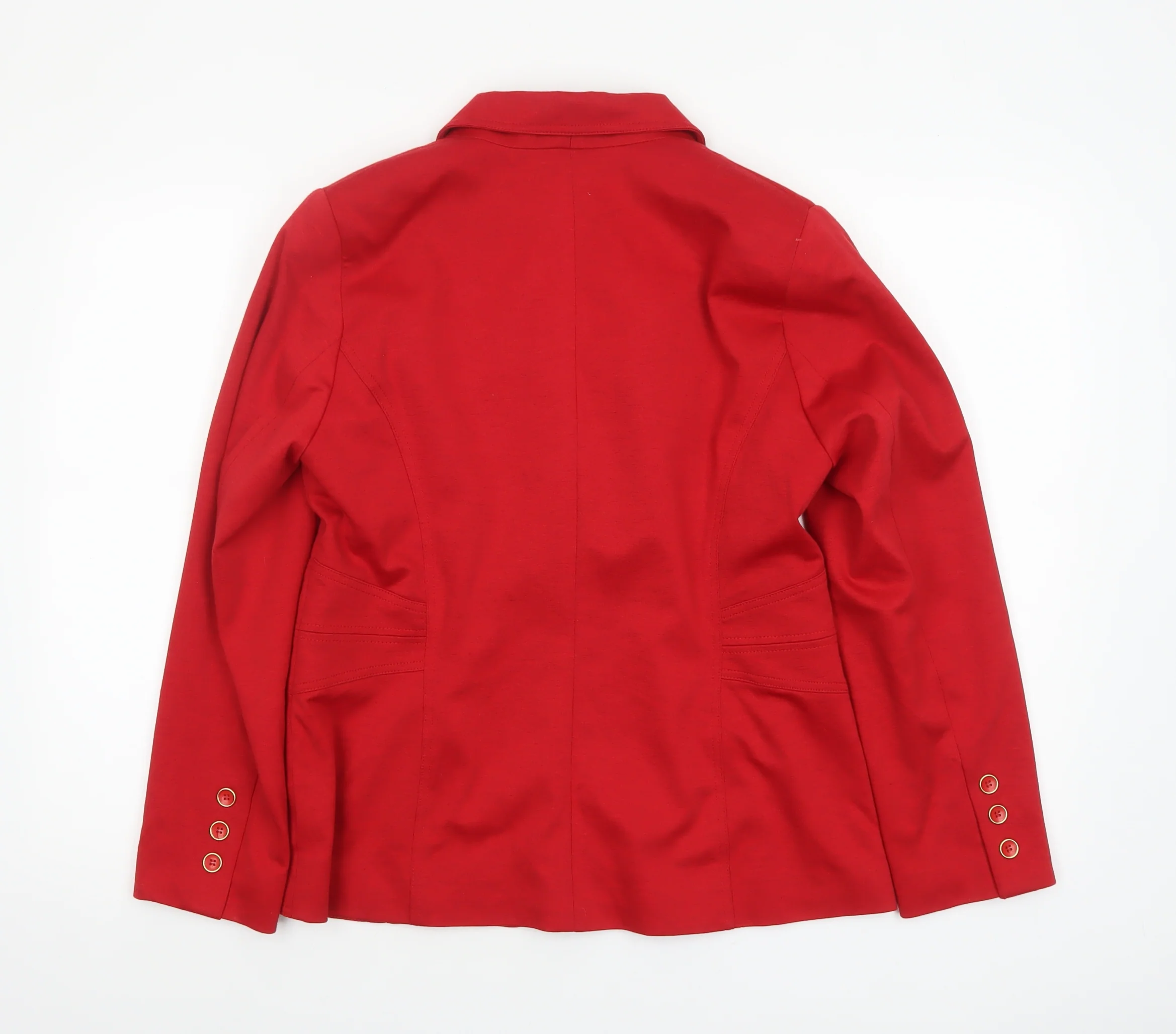 Joanna Hope Women's Red Size 12 Tailored Lined Blazer Jacket - Image 3