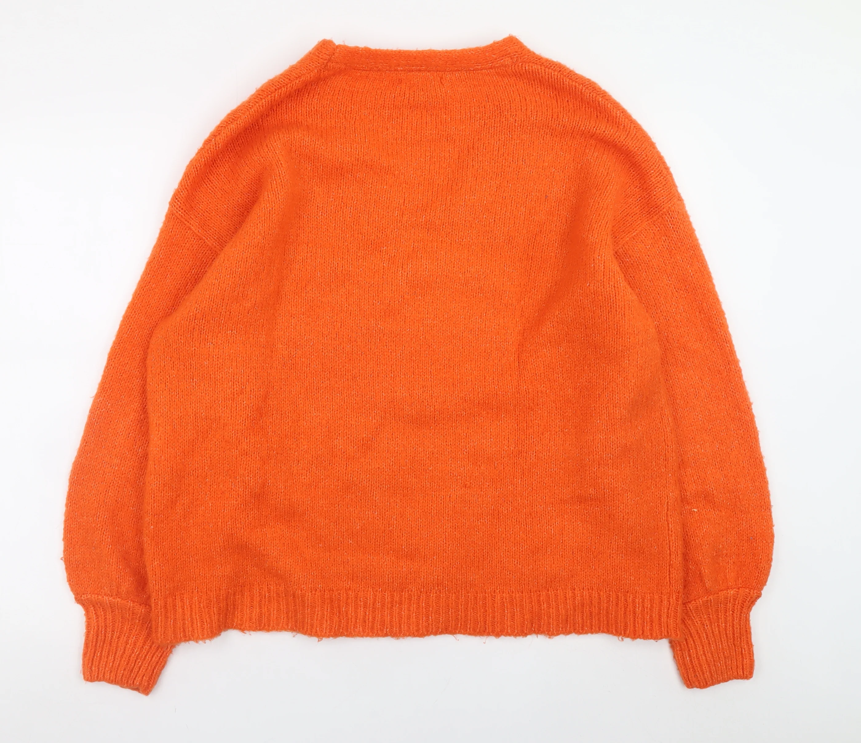 Joe Browns Women's Orange V-Neck Pullover Jumper Size 18 - Image 3