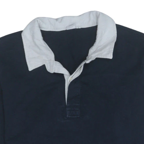 John Lewis Men's Blue Collared Henley Sweatshirt XL Long Sleeve - Image 7
