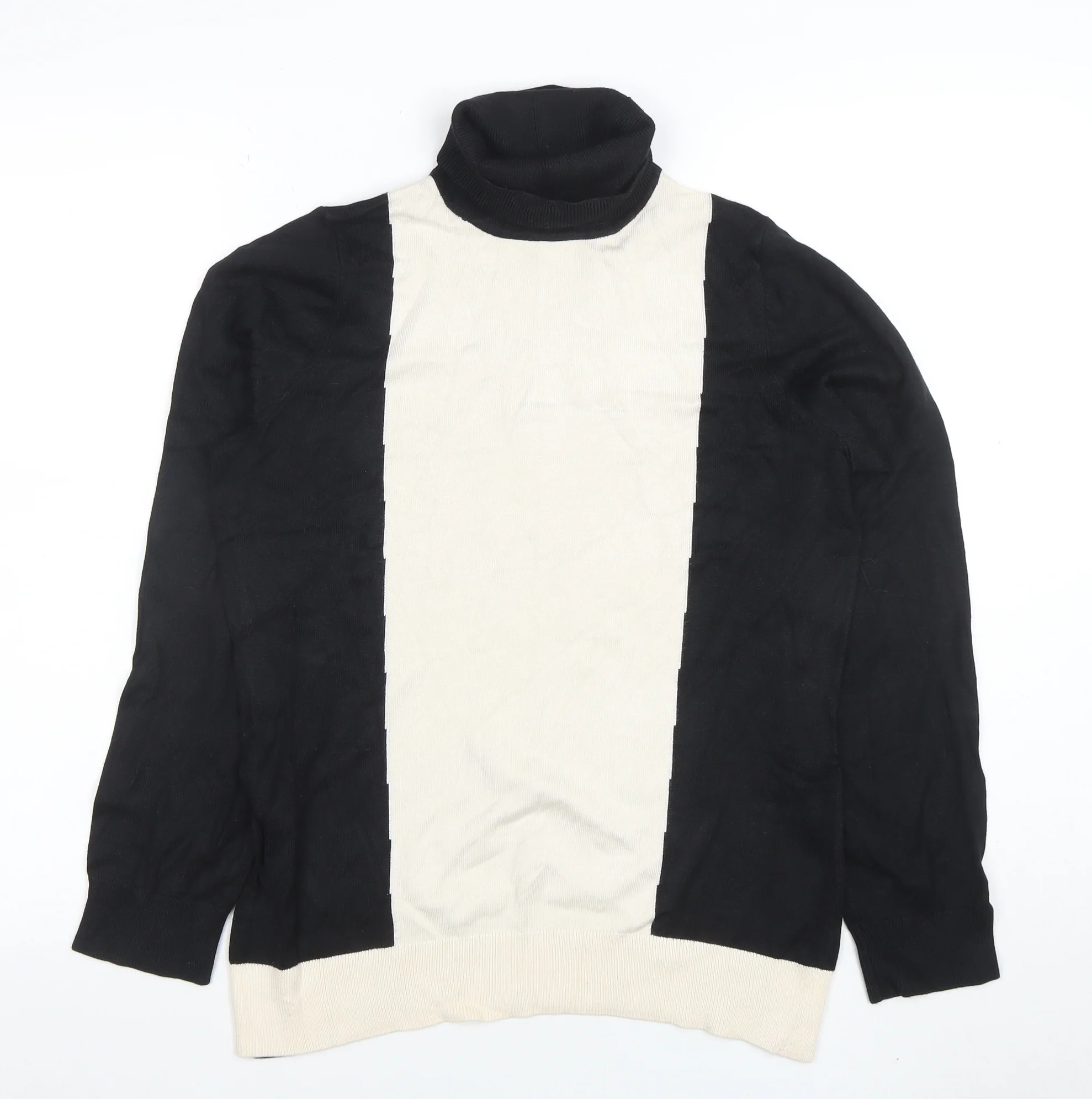 John Lewis Women Black Roll Neck Jumper Size 14
