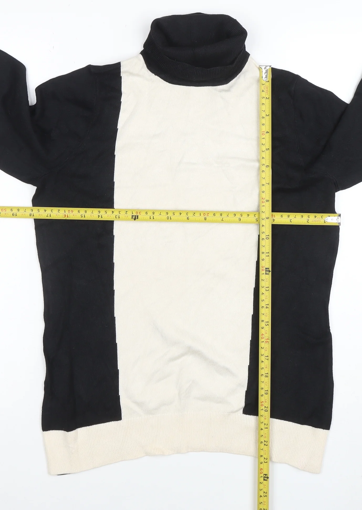 John Lewis Women Black Roll Neck Jumper Size 14 - Image 2