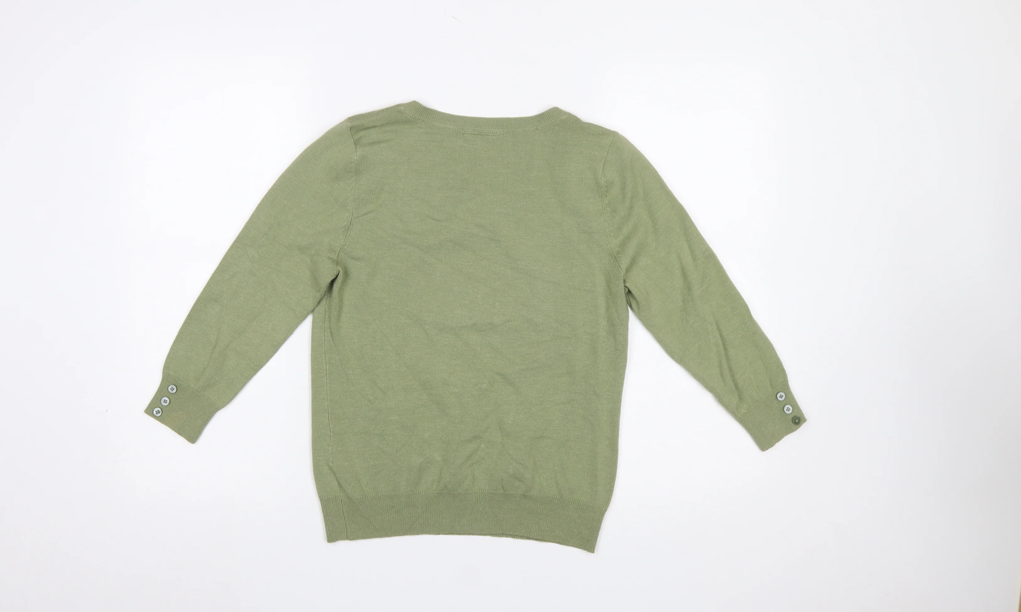 John Lewis Women’s Green Size 12 Scoop Neck Lightweight Jumper - Image 3