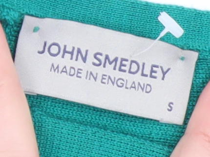 John Smedley Women's Green 100% Merino Wool Sleeveless Tank Top Size S - Image 4