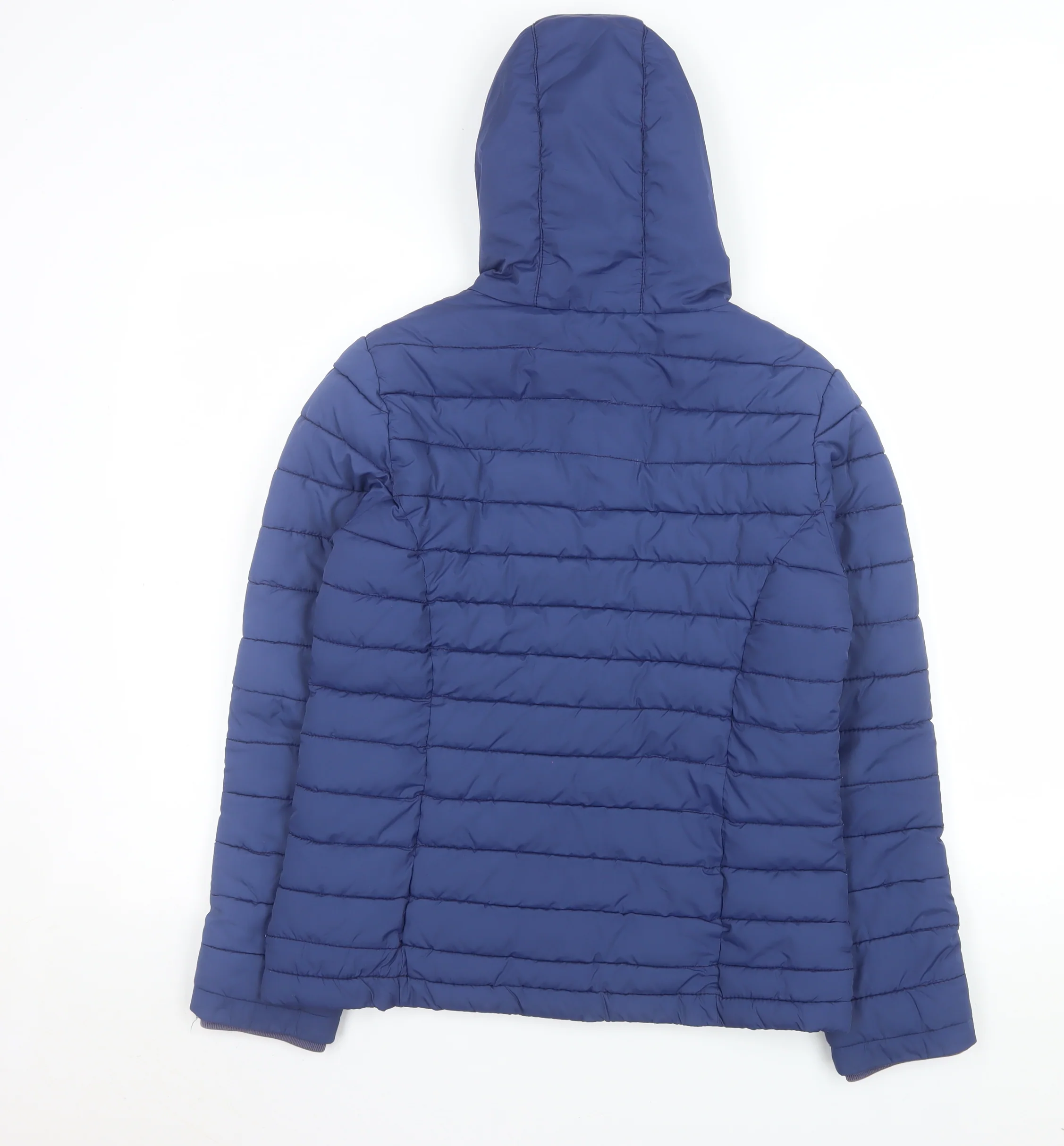 Johnnie b Girls Blue Hooded Puffer Jacket 13-14 Years Polyester Lined - Image 3