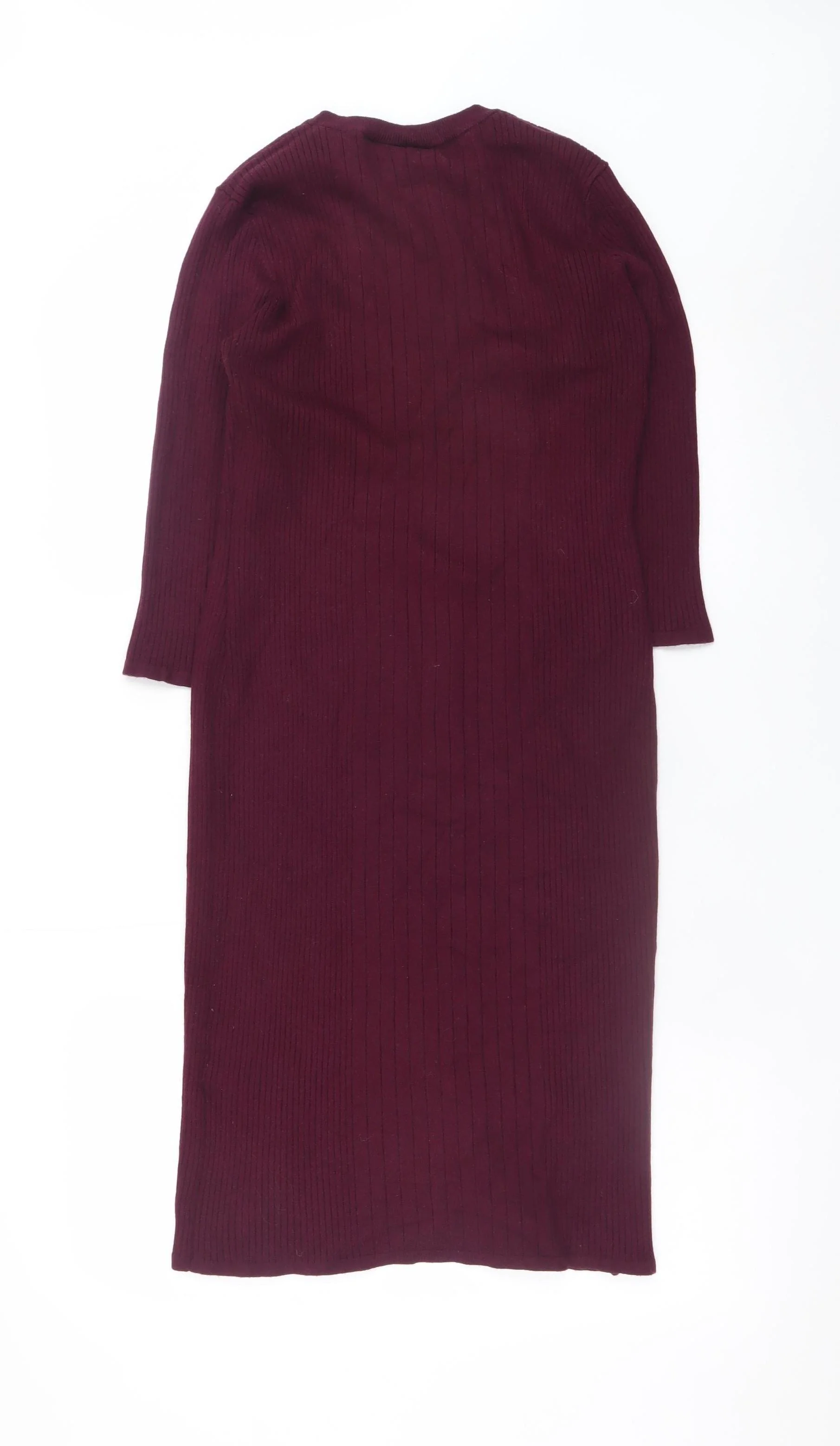 JoJo Maman Bébé Women's Red Knit Maternity Bodycon Dress M - Image 3