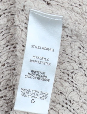 Jolie & Joy Womens Beige Chunky Knit Longline Cardigan XL - Image 5