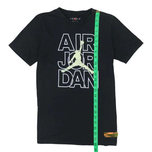 Jordan Boys Black Air Jordan Graphic Short Sleeve T-Shirt L 12-13 Yrs - Image 3