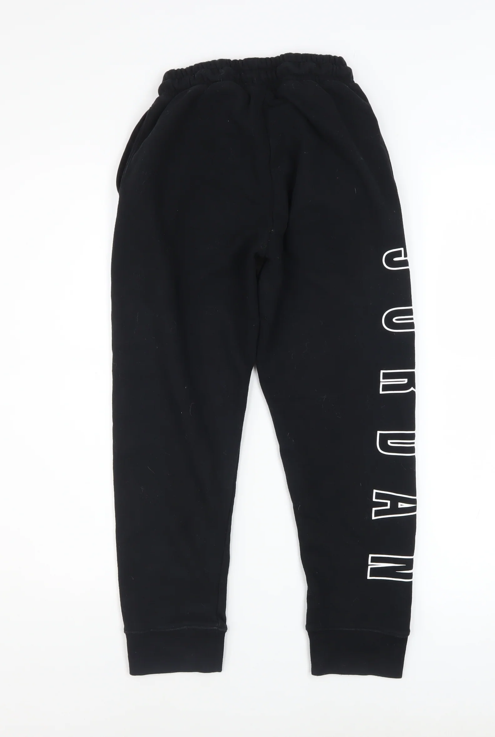 Jordan Boys Black Jogger Sweatpants Size 10-12 Years Cotton Blend - Image 3