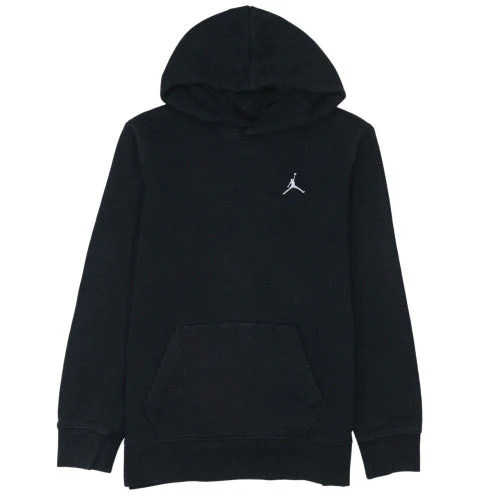 Jordan Boys Black Pullover Hoodie Sweatshirt Size 10-11 Years Fleece Logo