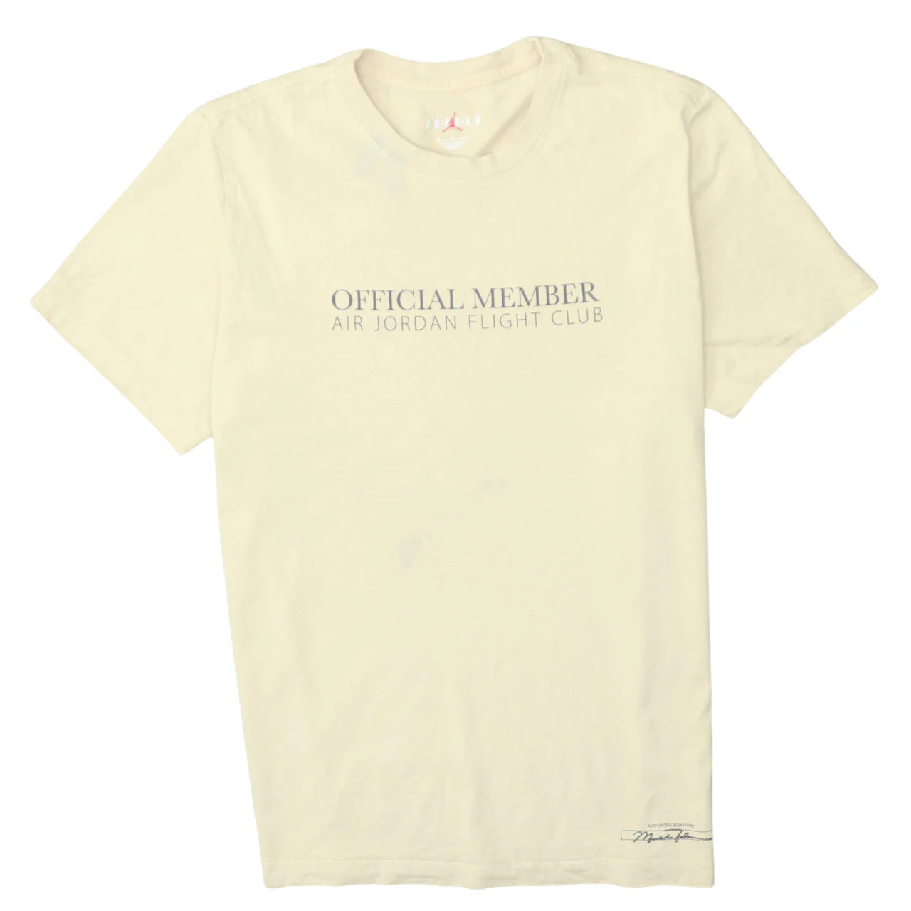 Jordan Men's Beige XL Air Jordan Flight Club Graphic T-Shirt