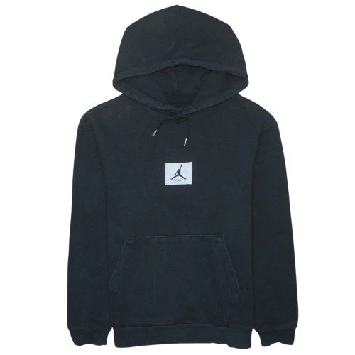 Jordan Men's Black Pullover Hoodie Medium Sports Logo Fleece