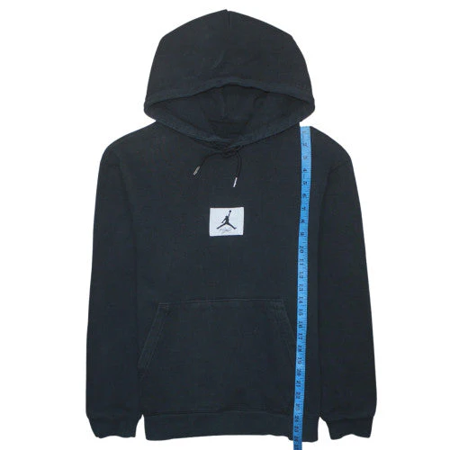 Jordan Men's Black Pullover Hoodie Medium Sports Logo Fleece - Image 3