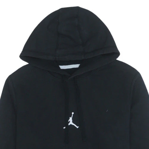 Jordan Mens Black Pullover Hoodie XL Cotton Blend Jumpman Logo - Image 7