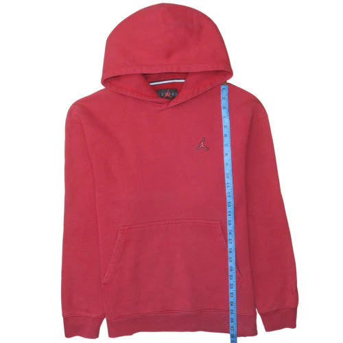 Jordan Men's Red Pullover Hoodie M Regular Fit Fleece - Image 3