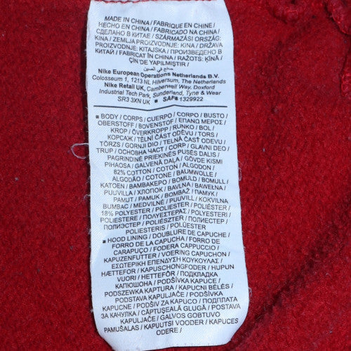 Jordan Men's Red Pullover Hoodie M Regular Fit Fleece - Image 5