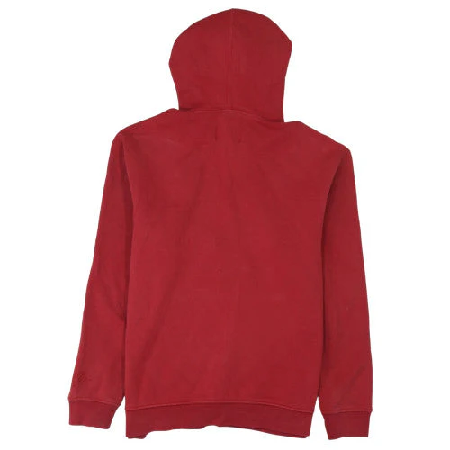 Jordan Mens Red Pullover Hoodie M Regular Fit Logo Fleece - Image 4
