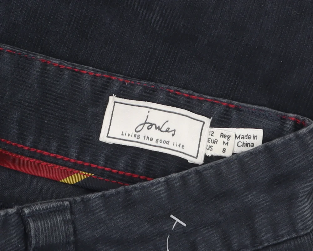 Joules Women Blue Corduroy Chino Trousers Size 12 Regular Fit - Image 5